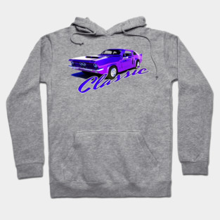 Purple Classic Car Hoodie