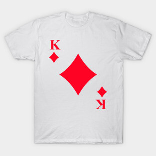 King of Diamonds Playing Card Halloween Couple Costume T-Shirt