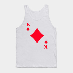 King of Diamonds Playing Card Halloween Couple Costume Tank Top
