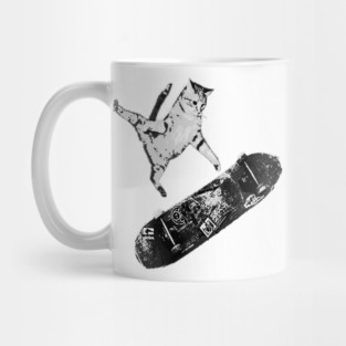 RAD SKATEBOARDING KICK FLIP CAT | SK8CAT Mug