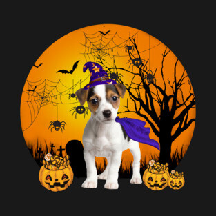 Happy Halloween Jack Russell Dogs Halloween Gift T-Shirt