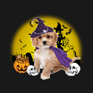 Happy Halloween Cavachon Dogs Halloween Gift T-Shirt