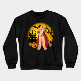 Happy Halloween Welsh Terrier Dogs Halloween Gift Crewneck Sweatshirt