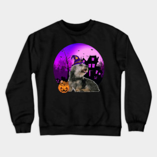 Happy Halloween Dandie Dinmont Terrier Dogs Halloween Gift Crewneck Sweatshirt