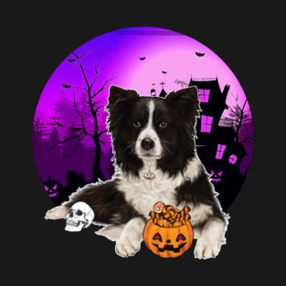 Happy Halloween Border Collie Dogs Halloween Gift T-Shirt