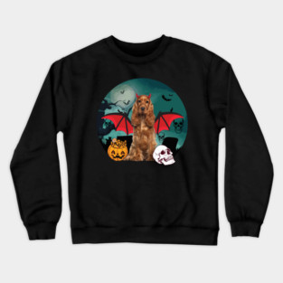 Happy Halloween Cocker Spaniel Dogs Halloween Gift Crewneck Sweatshirt