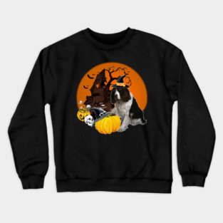 Happy Halloween Springer Spaniel Dogs Halloween Gift Crewneck Sweatshirt