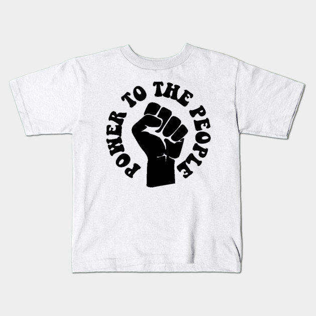 Power to the People, African American, Black Lives Kids T-Shirt by UrbanLifeApparel