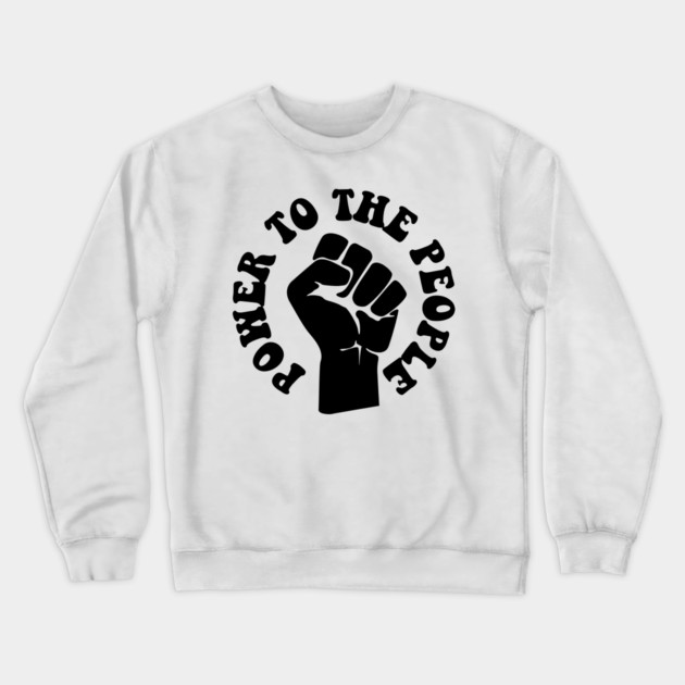 Power to the People, African American, Black Lives Crewneck Sweatshirt by UrbanLifeApparel