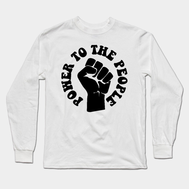 Power to the People, African American, Black Lives Long Sleeve T-Shirt by UrbanLifeApparel