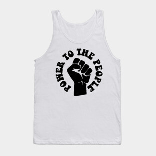 Power to the People, African American, Black Lives Tank Top