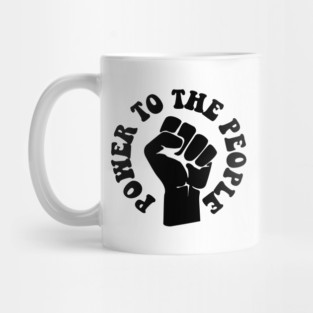 Power to the People, African American, Black Lives Mug