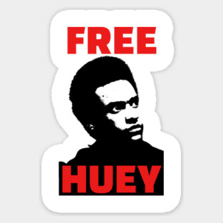 Free Huey, Black History, Civil Rights Sticker