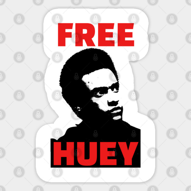 Free Huey, Black History, Civil Rights Sticker by UrbanLifeApparel