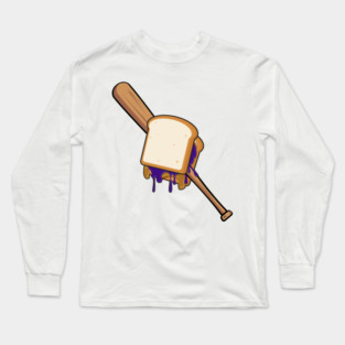 Peanut Butter Jelly With a Baseball Bat Long Sleeve T-Shirt