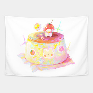 Cherry Bunny Tapestry