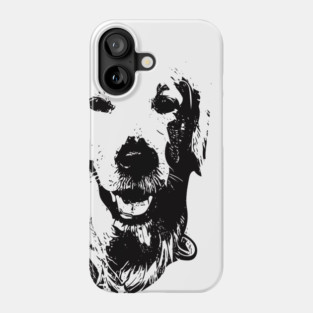 Golden Retriever Face Design - A Golden Christmas Gift Phone Case
