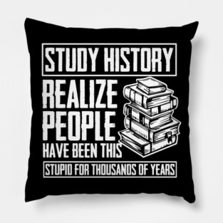 Historian Joke Dont Make Me Repeat Myself History Teacher Pillow
