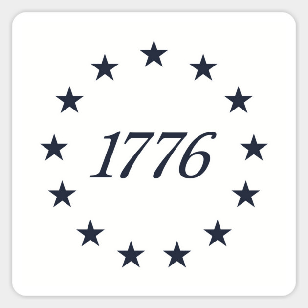 1776 United States of America Sticker by stayfrostybro