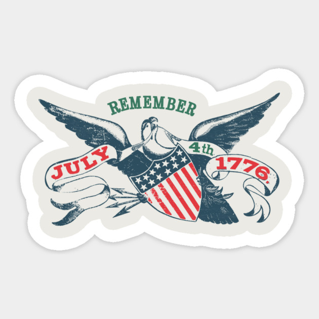 July 4th 1776 United States of America Sticker by stayfrostybro