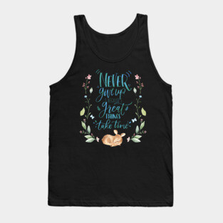 Never Give Up Tank Top