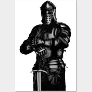 Medieval Knight Posters and Art