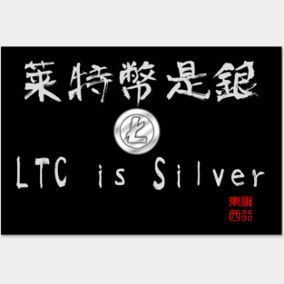 Litecoin is the Silver Posters and Art