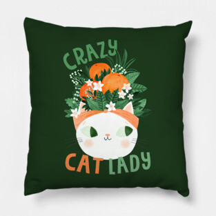 Crazy cat lady Pillow