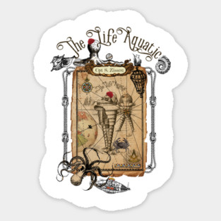 The Life Aquatic, Zissou, Wes Anderson Sticker