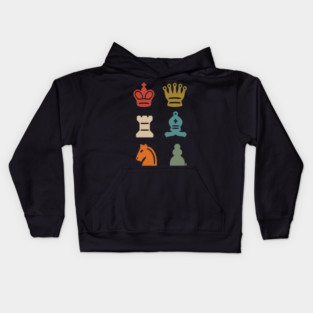Chess Pieces Kids Hoodie