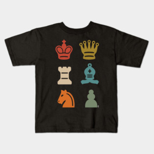Chess Pieces Kids T-Shirt