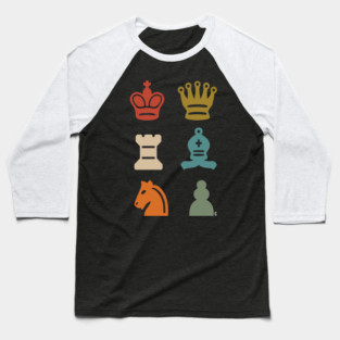 Chess Pieces Baseball T-Shirt
