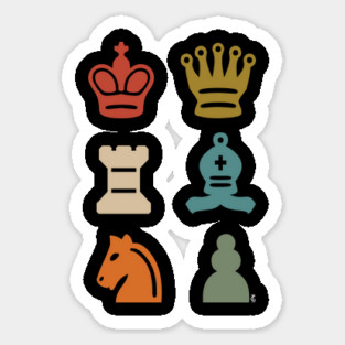 Chess Pieces Sticker