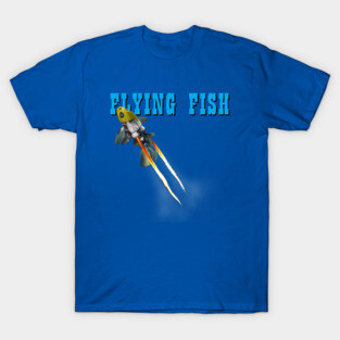 Funny Vintage Flying Fish 90s Movie Parody T-Shirt