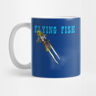 Funny Vintage Flying Fish 90s Movie Parody Mug