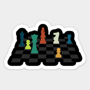 Chess Pieces Sticker