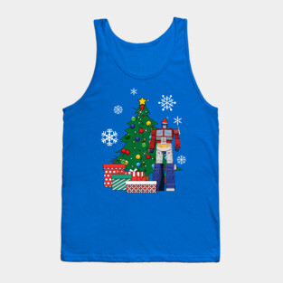 Optimus Prime Around The Christmas Tree Tank Top