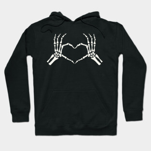 Skeleton Hands Heart Halloween Hoodie