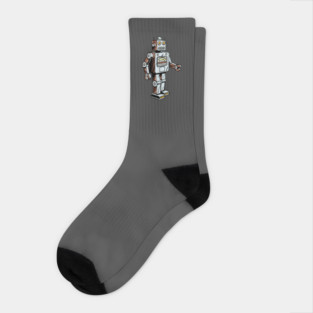 Retro Robot Socks