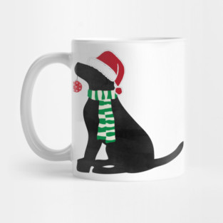 Christmas Black Lab Holiday Dog Mug