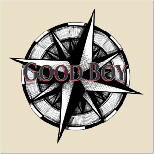 GOOD BOY: Compass Rose Logo Posters and Art
