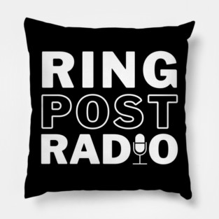 Ring Post Radio Logo Pillow