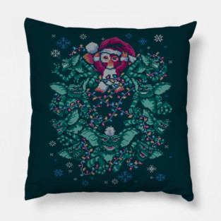 We Wish You a Gremlin Classic Christmas Pillow