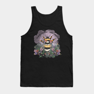 Think Happy Bee Happy Tank Top