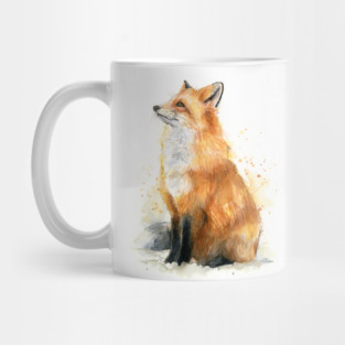 Fox Watercolor Mug