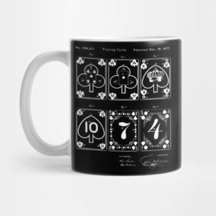 Patent Blueprint 1877 Playing Cards Mug