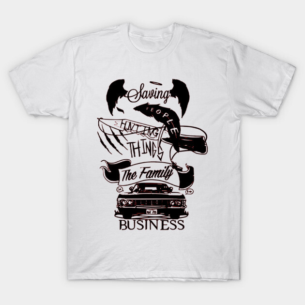 Supernatural Family Business Supernatural T-Shirt TeePublic