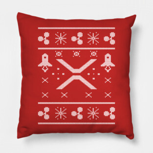 Ripple XRP - Ugly Christmas Pillow