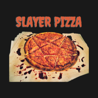 The Slayer Pentagram Pizza 2-sided T-Shirt