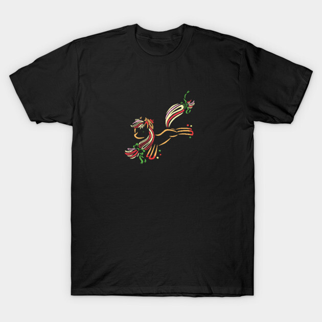 Tribal Pony - Rainbow Power Applejack T-Shirt by Alaina Williams
